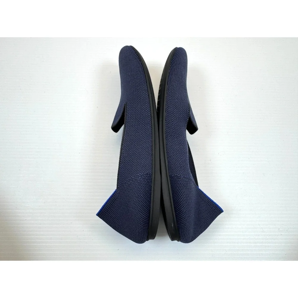 Rothy's The‎ Loafer Women 9 EUC Navy Slip-on Flats Washable Comfort Lightweight